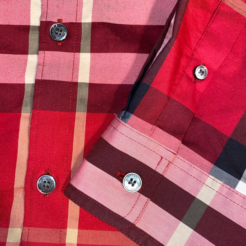 Burberry London Plaid Button Up - Picture 4 of 5
